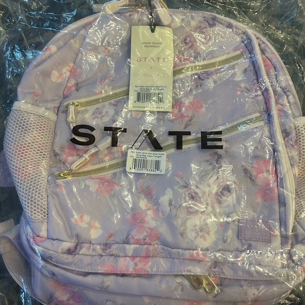 LoveShackFancy X State Lenox Tennis Backpack
